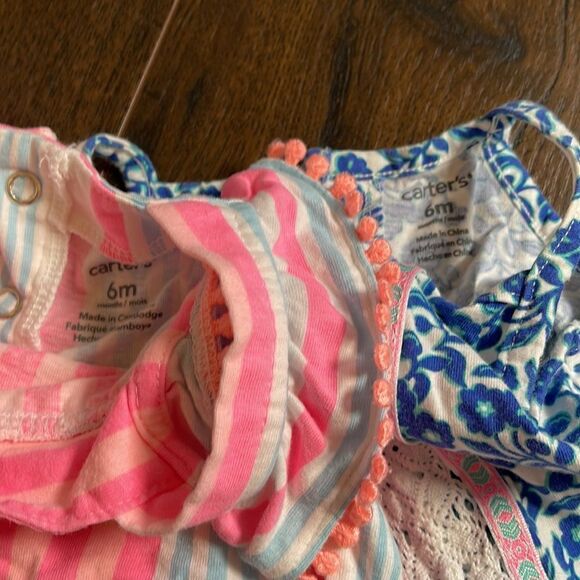 (7) Piece Carter’s + Baby GAP Girls 6 Mo Spring Summer Set 6M - Picture 4 of 9